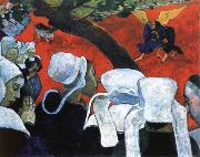 Paul Gauguin the vision after the sermon painting